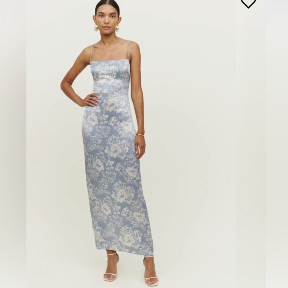 Reformation Frankie silk dress Porcelain Size 4 Excellent Condition